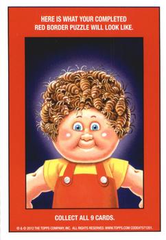 2012 Garbage Pail Kids Brand New Series #2a Nate Inflate Back