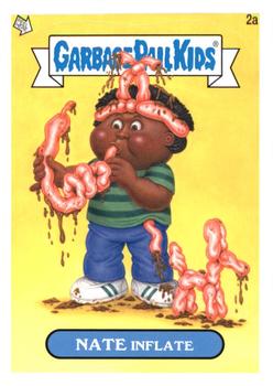 2012 Garbage Pail Kids Brand New Series #2a Nate Inflate Front