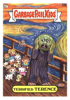 2012 Garbage Pail Kids Brand New Series #22b Terrified Terence Front