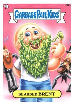 2012 Garbage Pail Kids Brand New Series #36b Bearded Brent Front