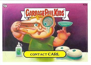 2012 Garbage Pail Kids Brand New Series #42a Contact Carl Front
