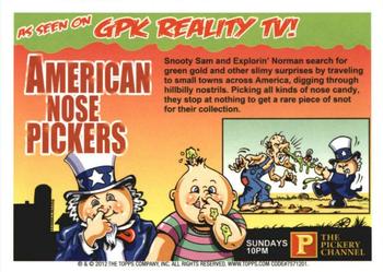 2012 Garbage Pail Kids Brand New Series #47a Grillin' Greg Back