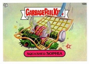 2013 Garbage Pail Kids Brand New Series 2 #102b Squashed Sophia Front