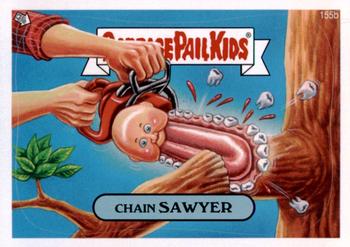 2013 Garbage Pail Kids Brand New Series 3 #155b Chain Sawyer Front