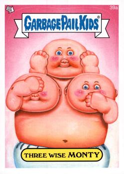 2014 Topps Garbage Pail Kids Series 1 #39a Three Wise Monty Front