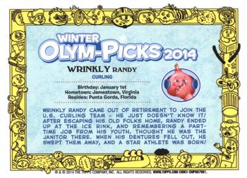 2014 Topps Garbage Pail Kids Series 1 #63a Wrinkly Randy Back
