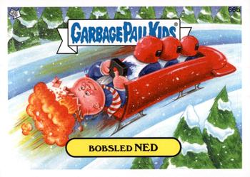 2014 Topps Garbage Pail Kids Series 1 #66b Bobsled Ned Front