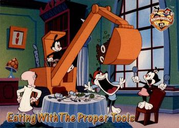 1995 Topps Animaniacs #6 Eating With The Proper Tools Front