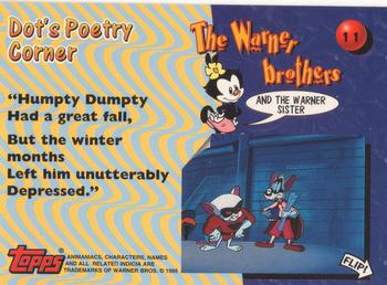1995 Warner Brothers Animaniacs Trading Cards Full 72 Card Set  Topps
