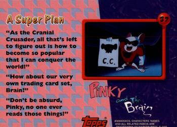 1995 Topps Animaniacs #37 A Super Plan Back