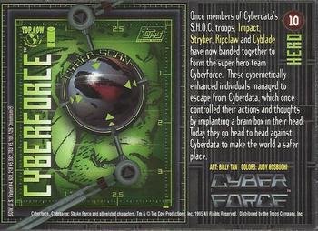 1995 Topps Cyber Force All-Chromium #10 Cyberforce Back