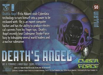 1995 Topps Cyber Force All-Chromium #50 Death's Angel Back