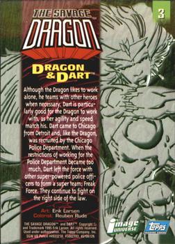 1995 Topps Finest Image Universe #3 Dragon & Dart Back