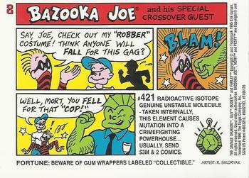 1995 Topps Finest Image Universe #8 Bazooka Joe and his Special Crossover Guest Back