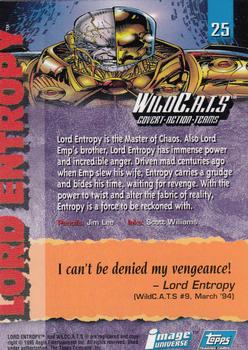 1995 Topps Finest Image Universe #25 Lord Entropy Back