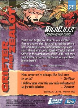 1995 Topps Finest Image Universe #29 Grifter and Zealot Back