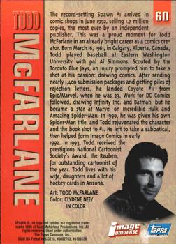 1995 Topps Finest Image Universe #60 Todd McFarlane Back