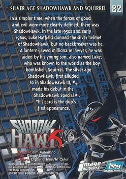 1995 Topps Finest Image Universe #82 Silver Age ShadowHawk and Squirrel Back