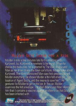 1998 Topps The X-Files: Fight the Future #46 Mulder Gets Taken for a Ride Back