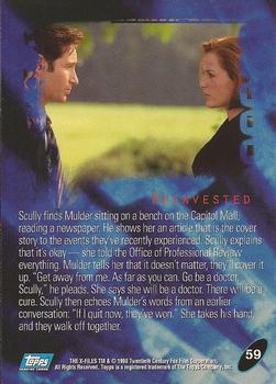 1998 Topps The X-Files: Fight the Future #59 Reinvested Back
