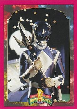 1994 Collect-A-Card Mighty Morphin Power Rangers Series 2 Retail #121 The Blue Ranger Front