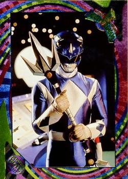 1994 Collect-A-Card Mighty Morphin Power Rangers Series 2 Retail - Power Foil #121 The Blue Ranger Front