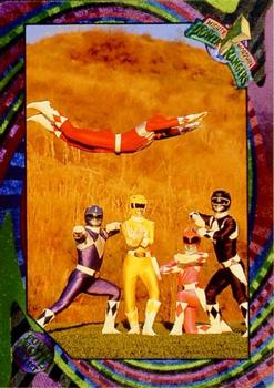 1994 Collect-A-Card Mighty Morphin Power Rangers Series 2 Retail - Power Foil #124 Flying Ranger Front