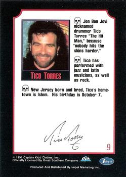 1991 Impel Mega Metal #9 Tico Torres Back