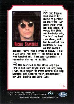 1991 Impel Mega Metal #14 Richie Sambora Back