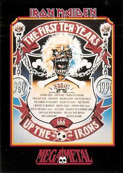 1991 Impel Mega Metal #37 Iron Maiden Front