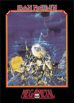 1991 Impel Mega Metal #43 Iron Maiden Front