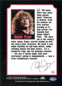 1991 Impel Mega Metal #44 Robert Plant Back