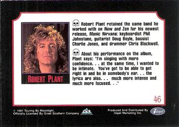 1991 Impel Mega Metal #46 Robert Plant Back