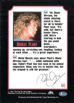 1991 Impel Mega Metal #48 Robert Plant Back