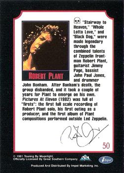 1991 Impel Mega Metal #50 Robert Plant Back