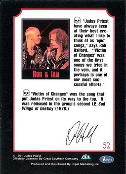 1991 Impel Mega Metal #52 Judas Priest Back