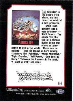 1991 Impel Mega Metal #64 Judas Priest Back