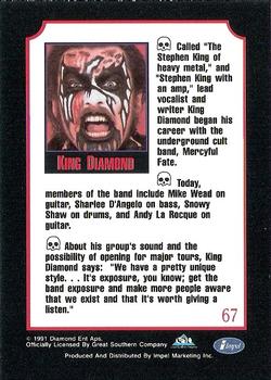1991 Impel Mega Metal #67 King Diamond Back