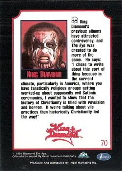 1991 Impel Mega Metal #70 King Diamond Back