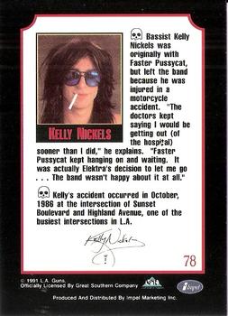 1991 Impel Mega Metal #78 Kelly Nickels Back