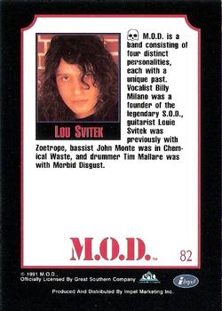 1991 Impel Mega Metal #82 Lou Svitek Back