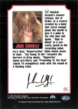 1991 Impel Mega Metal #86 John Connelly Back