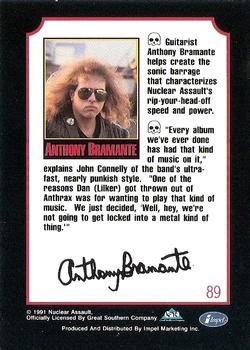 1991 Impel Mega Metal #89 Anthony Bramante Back