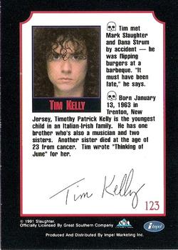 1991 Impel Mega Metal #123 Tim Kelly Back