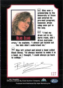 1991 Impel Mega Metal #127 Blas Elias Back