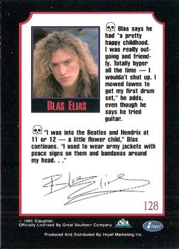 1991 Impel Mega Metal #128 Blas Elias Back