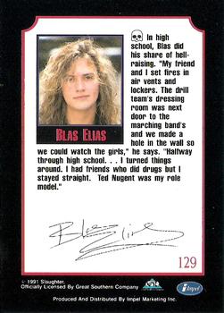 1991 Impel Mega Metal #129 Blas Elias Back