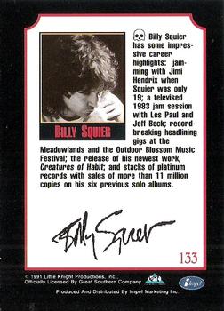 1991 Impel Mega Metal #133 Billy Squier Back