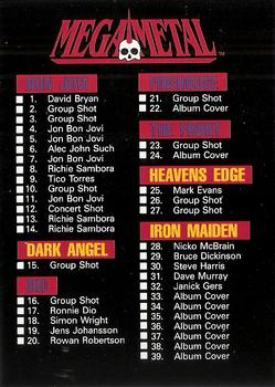 1991 Impel Mega Metal #149 Checklist: 1-83 Front