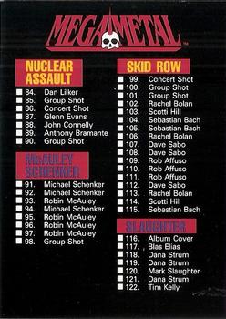 1991 Impel Mega Metal #150 Checklist: 84-150 Front